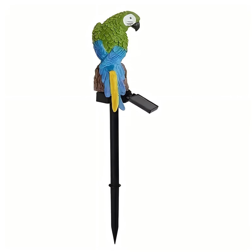 Solar Parrot Outdoor Light, Garden Pathway Light, Landscape Lights for Patio Garden Outdoor Decoration, Green