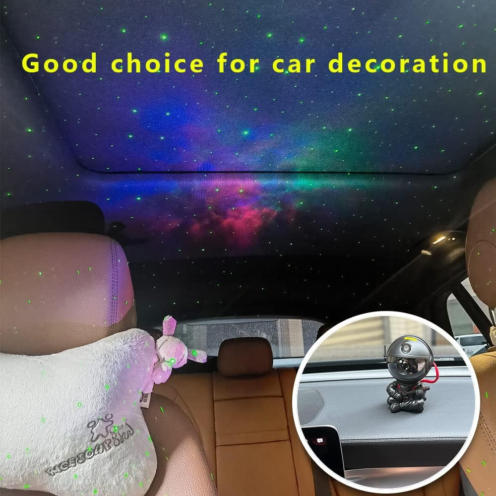 Astronaut Galaxy Projector, Remote Night Light for Kids Bedroom | 360° Adjustable Lamp Head, 8 Nebula Light Modes. Fits Bedroom Ceiling, Space‑Themed Decor Gift for Kids, Teens and Adults