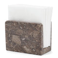 Marble Mini Napkin Holder 3 Inch Travertine Serviette Holder, Kitchen Table Top Decor, Napkins for Coffee Table, Cocktail Napkin Holder